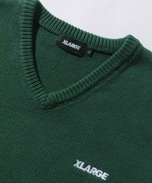 XLarge Standard Logo Knit Vest - Green – Urbn Lot