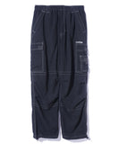 XLarge Contrast Stitch Cargo Pants - Black