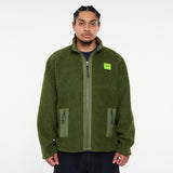 Supervsn Reversible Sherpa Jacket - Fern