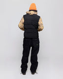 Supervsn Contrast Puffer Vest - Black