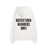 Bucket Box Members Only Hoodie - White