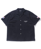 XLarge Old Pick up Truck S/S Work Shirt - Black