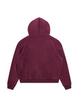 Diet Starts Monday French Terry Bolt Full Zip - Maroon