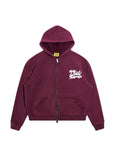 Diet Starts Monday French Terry Bolt Full Zip - Maroon