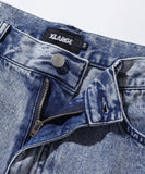 XLarge Chemical Wide Denim Pants - Indigo