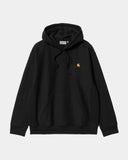 Carhartt WIP Hooded American Script Sweatshirt - Black