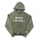 Fluttery Oversized Hoodie - Washed Green