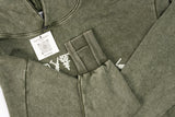 Fluttery Oversized Hoodie - Washed Green