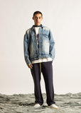 Diet Starts Monday Embossed Denim Jacket - Atlantic