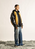 Diet Starts Monday Sherpa Varsity Jacket - Black/Yellow