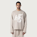 Honor the Gift Terry Htg Crewneck D-Holiday Htg Pullover - Stone