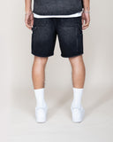 EPTM Double Knee Denim Shorts - Black