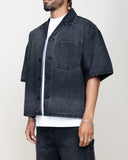 EPTM Boxy Denim Shirt - Black