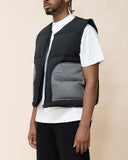 EPTM Contrast Puffer Vest - Black