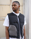 EPTM Contrast Puffer Vest - Black