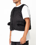 EPTM Suede Bubble Vest - Black