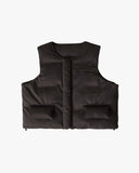 EPTM Suede Bubble Vest - Black