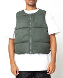 EPTM Suede Bubble Vest - Hunter Green