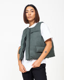 EPTM Suede Bubble Vest - Hunter Green