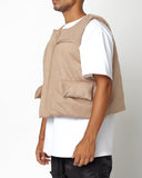 EPTM Suede Bubble Vest - Tan