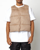 EPTM Suede Bubble Vest - Tan