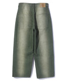 XLarge Faded Baggy Denim Pants - Olive