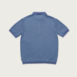 Honor The Gift B-Summer Knit Polo Shirt - Blue