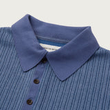 Honor The Gift B-Summer Knit Polo Shirt - Blue