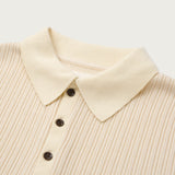 Honor the Gift B-Summer Knit Polo Shirt - Bone