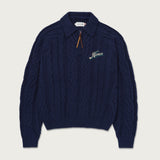 Honor the Gift Cable Zip Leisure Henley D-Holiday Cable Zip Henley - Navy