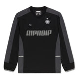 RIP N DIP FC Long Sleeve Soccer Jersey - Black/Light Blue