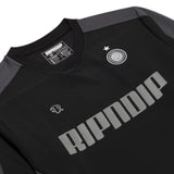 RIP N DIP FC Long Sleeve Soccer Jersey - Black/Light Blue