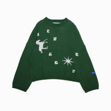 Jungles Jungles Relaxation Knit Sweater - Green