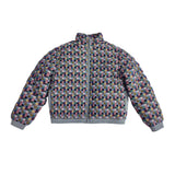 Lifted Anchors Taper Checker Knit Puffer - Multi Checker