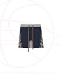 Lifted Anchors Knit Lounge Shorts - Navy/tan