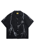 Diet Starts Monday Lightning Button Up - Black