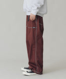 XLarge Stitched Easy Baker Pants - Burgundy