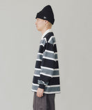 XLarge Emblem Striped Rugby Shirt - Black