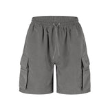 No Bad Vibez Gry 4 Pockets Cargo Shorts - Grey