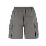 No Bad Vibez Gry 4 Pockets Cargo Shorts - Grey