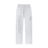 No Bad Vibez White Sweatpants - White