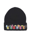 XLarge Odd Motifs Cuff Beanie - Black