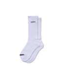 XLarge Old English Emb. Socks - White