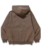 XLarge Pigment Dyed Work Zip Hooded Sweatshirt - Brown