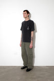 Jungles Jungles Baggy Washed Slant Cargo Pants - Washed Olive