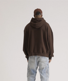 Diet Starts Monday French Terry Biker Hoodie - Brown