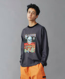 XLarge Zombie Apocalypse Ringer L/S Tee - Charcoal