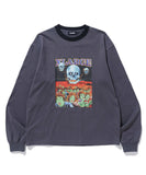 XLarge Zombie Apocalypse Ringer L/S Tee - Charcoal