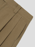 Merely Made Cappuccino Dobby Cotton Wide Cropped Pants