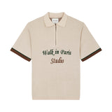 Walk in Paris The Beige Knit Polo Shirt